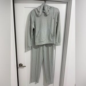 NOWRAIN Light Gray Hoodie & Joggers Lounge Set Size S – Comfy Casual‎ Outfit